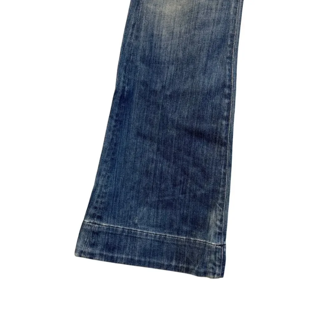 Earnest Sewn Hefner .05 Anthropology Boot Cut Jeans | Mid-Wash Denim | Size 27